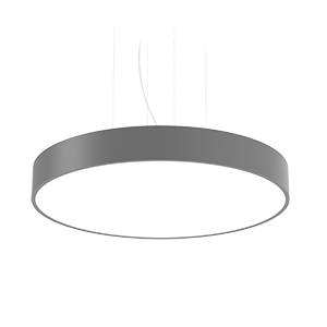Светодиодный светильник VARTON COSMO подвесной 50 Вт 900х115 мм 3000 K с рассеивателем опал RAL7045 серый муар